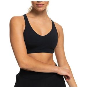 Roxy Womens Heart into it Bra Sportbeha (Dames |zwart)