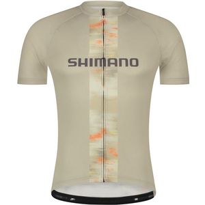 Shimano Logo Short Sleeves Jersey Fietsshirt (beige)