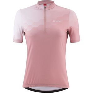 Löffler - Prisma Mid - Fietsshirt - Roze - Half-Zip