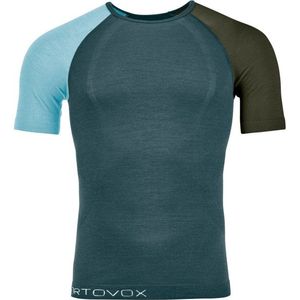 Ortovox - 120 Comp Light Short Sleeve - Merinoondergoed - Blauw - 70% Wol, 30% Polyamide