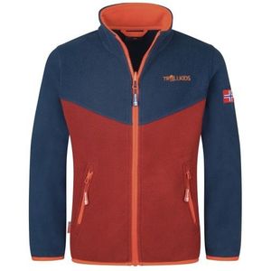 Trollkids Kids Oppdal Jacket XT Fleecevest (Kinderen |blauw/rood)