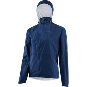 Löffler Womens Jacket with Hood Comfort Fit WPM Pocket Fietsjack (Dames |blauw |waterdicht)