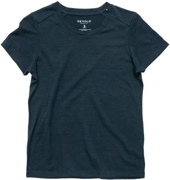 Devold Womens Premium Tee Merinoshirt (Dames |blauw)