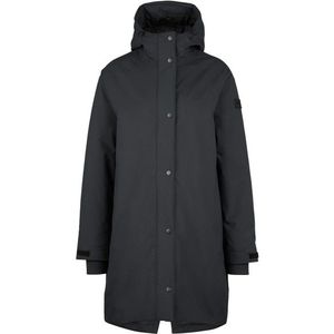 Stoic Womens Mountainwool MMXX UppsalaSt Oversized Coat Lange jas (Dames |zwart |waterdicht)