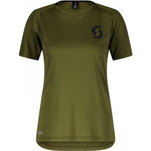 Scott Womens Trail Vertic Pro S/S Fietsshirt (Dames |olijfgroen)