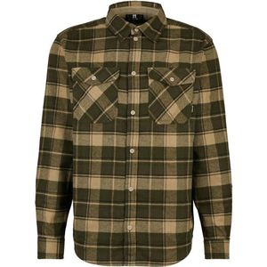 Heber Peak SilvaHe Checked Shirt Overhemd (Heren |olijfgroen)