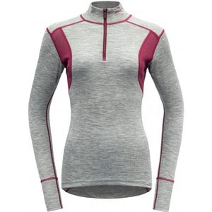 Devold Hiking Woman Half Zip Neck Merino-ondergoed (Dames |grijs)