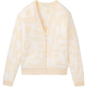 Tranquillo Womens Lockere Strickjacke Vrijetijdsjack (Dames |wit/beige)