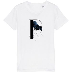 Kultgut Kids Panther T-shirt (Kinderen |wit)