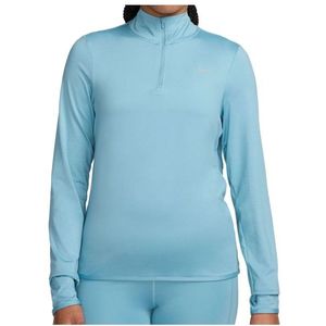 Nike Womens Dri-FIT Swift Element UV Half Zip Sportshirt (Dames |turkoois/blauw)