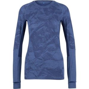 Stoic Womens MerinoMesh150 SadjemSt L/S Merinoshirt (Dames |blauw)