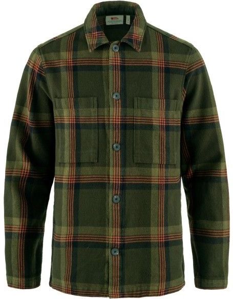 Fjällräven - Singi Flannel - Vrijetijdsjack - Olijfgroen