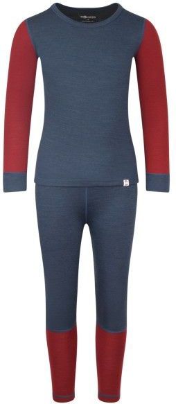 Trollkids - Merino Baselayer Set II - Merino-ondergoed - Blauw