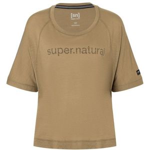 supernatural Womens Liquid FloTee Merinoshirt (Dames |beige)