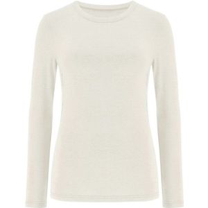 We Norwegians Womens Sno Crewneck Merinolongsleeve (Dames |beige/wit)