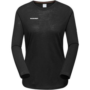 Mammut Womens Tree Wool Firstlayer Longsleeve Merinoshirt (Dames |zwart)