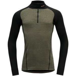 Devold Duo Active Zip Neck Merino-ondergoed (Heren |olijfgroen/zwart)