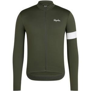 Rapha Core Thermal Long Sleeve Jersey Fietsshirt (Heren |olijfgroen)