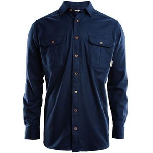 Aclima Leisurewool Reborn Woolshirt Overhemd (Heren |blauw)