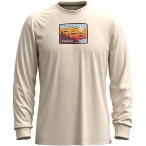 Smartwool Gondola Ride Graphic Long Sleeve Tee Merinoshirt (beige)