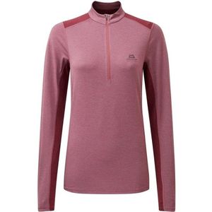 Mountain Equipment Womens Nava L/S Zip T Sportshirt (Dames |purper/roze)