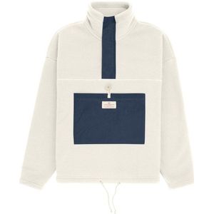 Amundsen Sports Womens Vagabond Waxed Fleece Fleecetrui (Dames |wit)