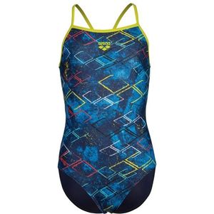 Arena Girls Arena Daly Swimsuit Light Drop Back Badpak (Kinderen |blauw)