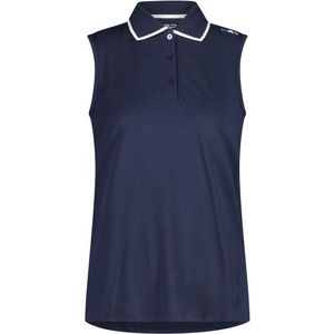 CMP Womens Polo Sleeveless Poloshirt (Dames |blauw)