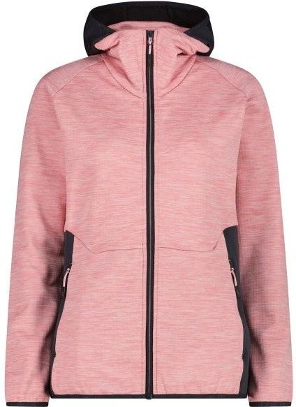 CMP Womens Jacket Fix Hood Fleecevest (Dames |roze)