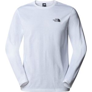 The North Face L/S Simple Dome Tee Longsleeve (Heren |grijs/wit)