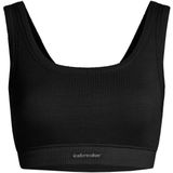 Icebreaker - Merino Rib Lotus Bra - Sportbeha - Zwart