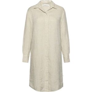 KnowledgeCotton Apparel Womens Classic Linen Dress Jurk (Dames |beige)