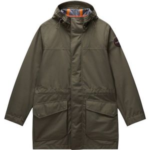 Napapijri - Pilloz Shell - Jas - Tea Leaf - Parka met Verstelbare Capuchon