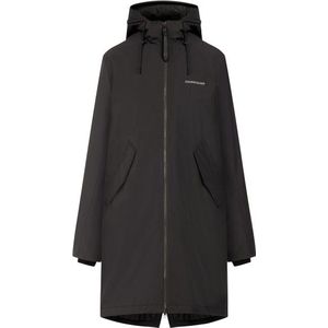 Didriksons Womens Fia Parka Lange jas (Dames |zwart |waterdicht)