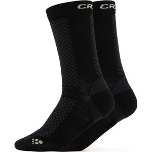 Craft Warm Mid 2-Pack Sock Multifunctionele sokken (zwart)