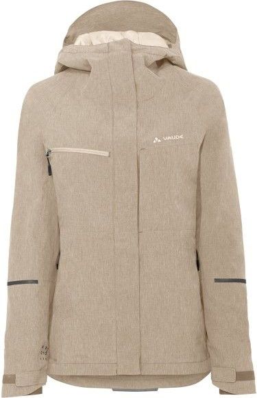 Vaude Womens Yaras Warm Rain Jacket Fietsjack (Dames |beige |waterdicht)