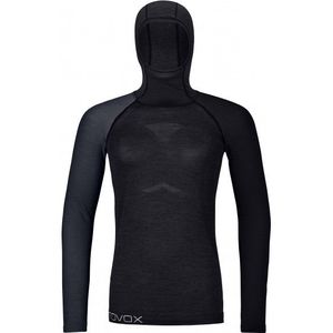 Ortovox Womens 120 Comp Light Hoody Merino-ondergoed (Dames |zwart)