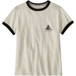 Patagonia Womens Chouinard Crest Ringer Responsibili-Tee T-shirt (Dames |beige)