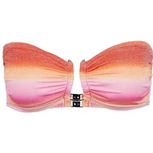 Seafolly Womens Spectrum Trim Front Bandeau Bikinitop (Dames |roze)
