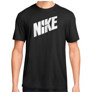 Nike Dri-FIT Fitness Cotton T-Shirt Sportshirt (Heren |zwart)