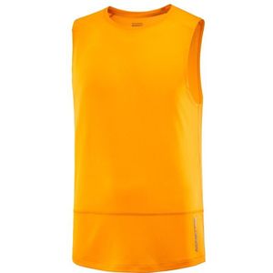 Salomon Cross Run Tank Hardloopshirt (Heren |oranje)