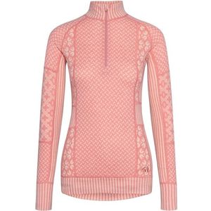 Kari Traa Womens Smekker Half-Zip Merino-ondergoed (Dames |roze)