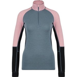 Stoic Womens MerinoMesh150 SadjemSt L/S Half Zip Merino-ondergoed (Dames |grijs)