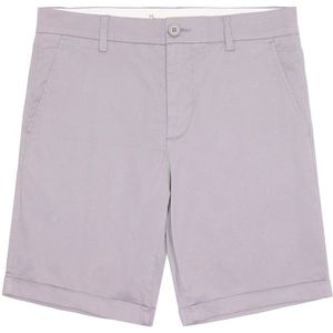 KnowledgeCotton Apparel Chuck Regular Chino Poplin Shorts Vegan Vrijetijdsbroek (Heren |purper)