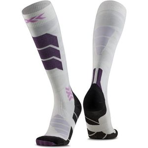 X-Socks - Ski Expert Silk Merino OTC - Skisokken - Wit/Lavendel - Unisex
