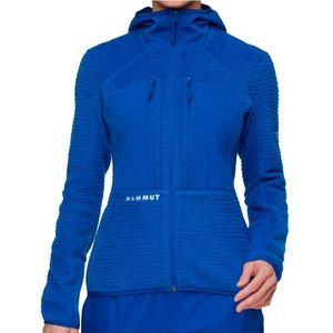 Mammut Womens Eiger Nordwand Pro Midlayer Air Hooded Fleecevest (Dames |blauw)