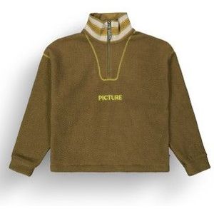 Picture Womens Cylla Crop 1/4 Fleece Fleecetrui (Dames |bruin)