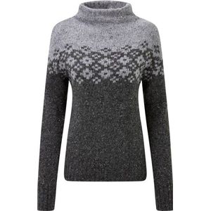 Sherpa Womens Mandari Mock Neck Sweater Merinotrui (Dames |grijs)