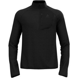 Odlo Ascent Mid Layer 1/2 Zip Fleecevest (Heren |zwart)