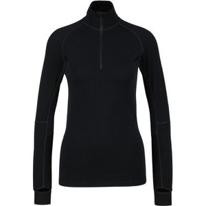 Stoic Womens MerinoMesh150 SadjemSt L/S Half Zip Merino-ondergoed (Dames |zwart)